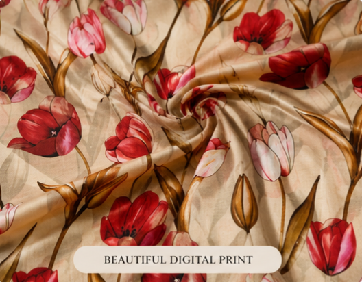 Premium Floral Printed Cotton 3-Piece Suit